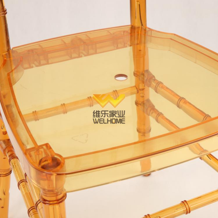 Orange Plastic tiffany chiavari chair for wedding/events